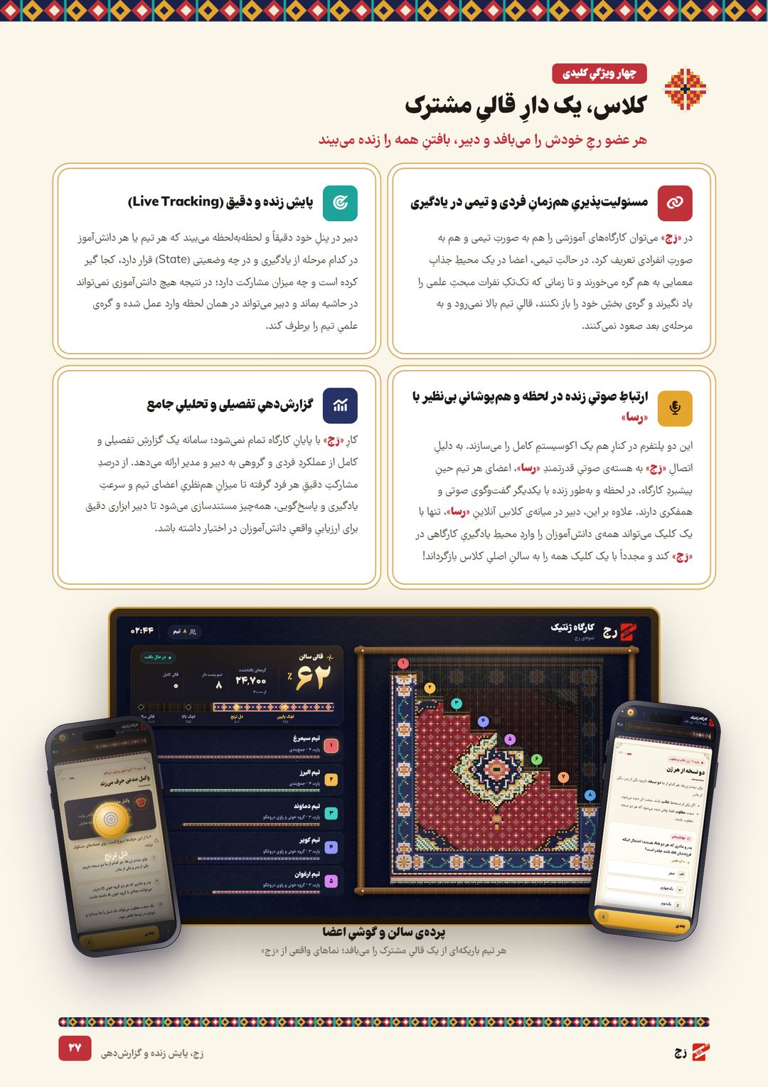 صفحه‌ی ۲۷: رَج، پایش زنده